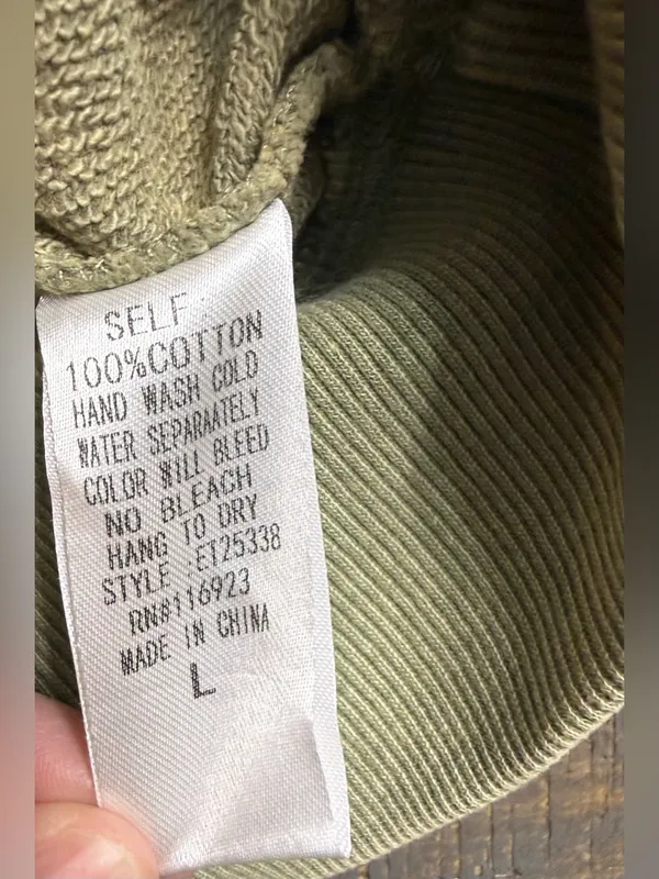 easel Olive Green Crewneck Sweatshirt with Cowboy Hat & Boots Graphic - Image 3