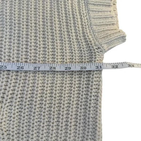 Aerie Cardigan Hoodie Cape Womens XS/S Cream‎ Chunky Button Up Knit Oversized - Image 10