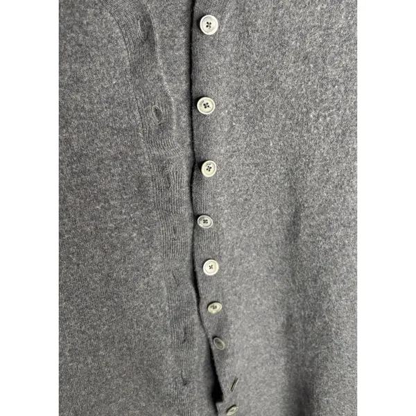 Wilifred Long Cardigan Blue Size Large Merino Wool Dusky Long Sleeves Buttons - Image 4