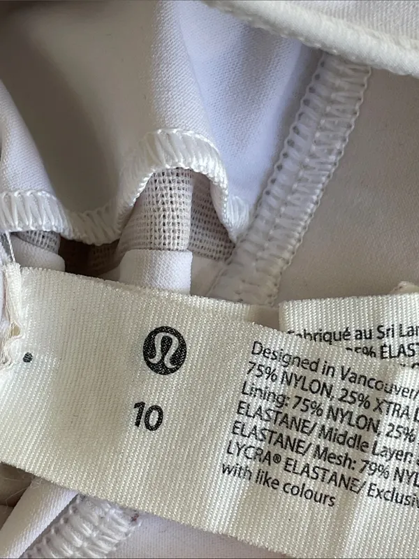 Lululemon Mesh-Back Train Bra *Medium Support, A/B Cup
White - Image 4
