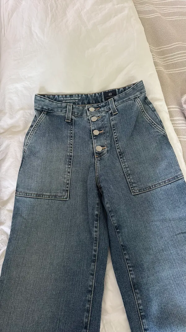 AG Adriano Goldschmied jeans wide leg crop size 25 - Image 8
