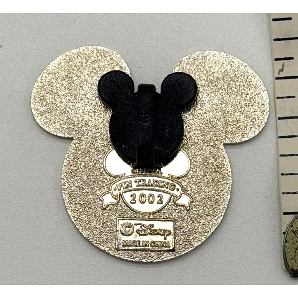 Vintage 2002 Disney Pin Trading Mickey Head USA Flag Patriotic Americana WDW - Image 2