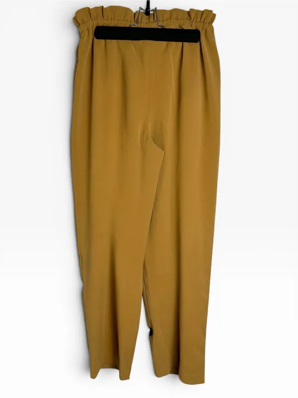 NEW Aritzia Wilfred Kari Paperbag Pants Mustard Yellow Relaxed Fit Size S chic - Image 7