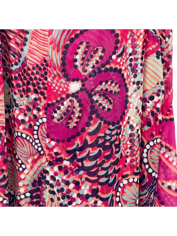 Tommy Bahama Carnival Lights Chiffon Maxi Dress Size Medium NWT - Image 5