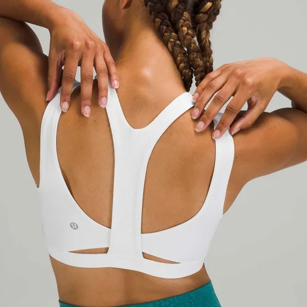 Lululemon‎ All Powered Up Bra White Womens Size 8 High Support Luxtreme Athletic - Image 10