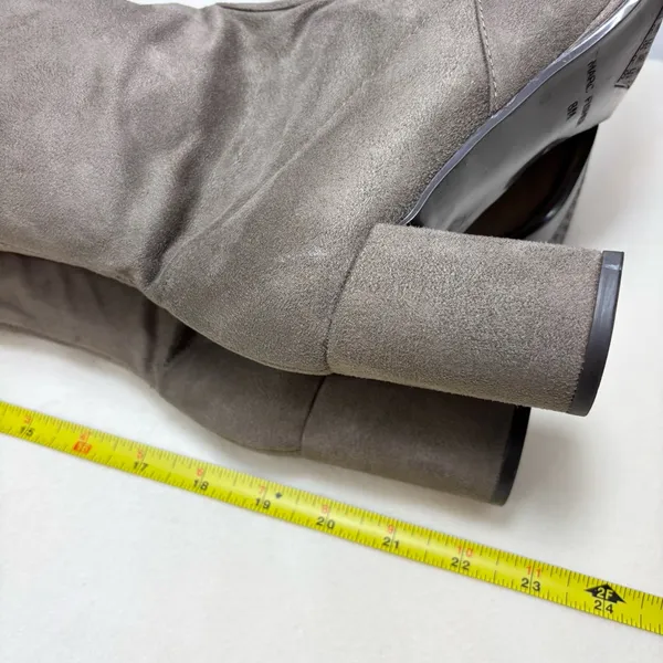 Marc Fisher‎ Over the Knee Boots Suede Taupe Size 8M - Image 13