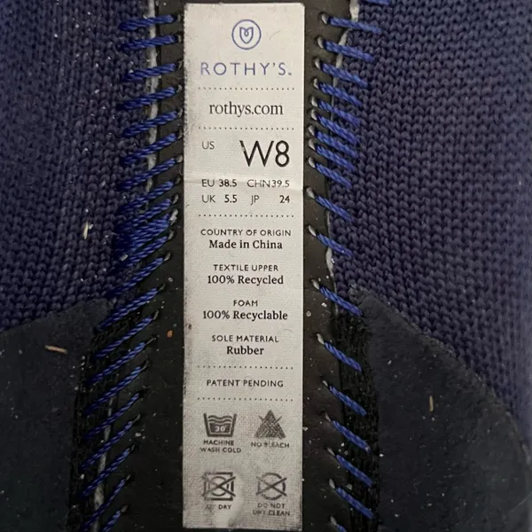 Rothy’s The Point Blue Washable‎ Knit Ballet Flats - Image 8