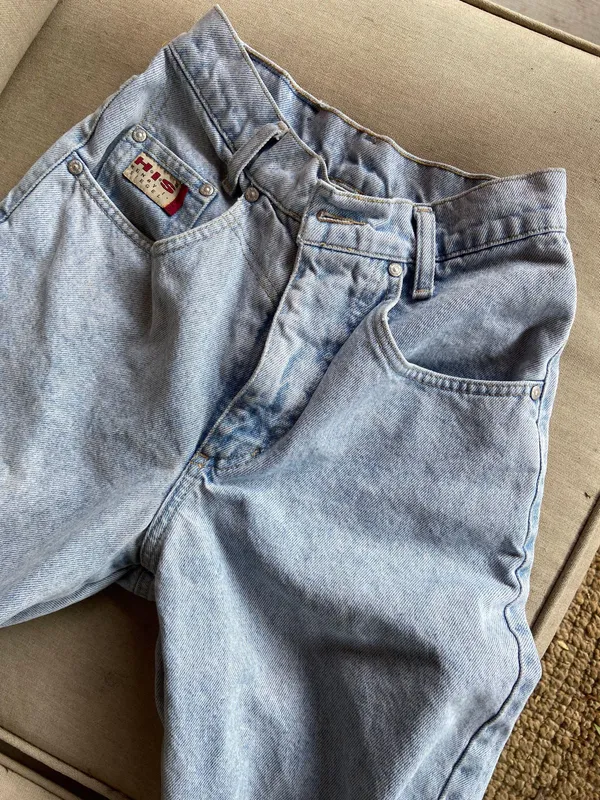 Vintage 90s Jeans Blue Size 24 - Image 4