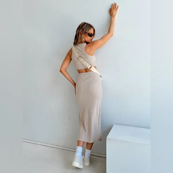 Princess Polly Ellie Skirt in Beige Size 8 New with tag - Image 5