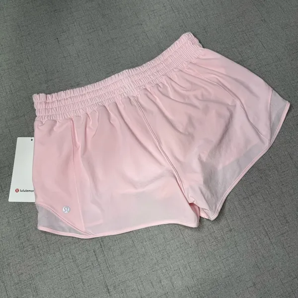 Lululemon Hotty Hot High Rise Athletic Shorts Strawberry Milkshake Pink 12 NWT - Image 8