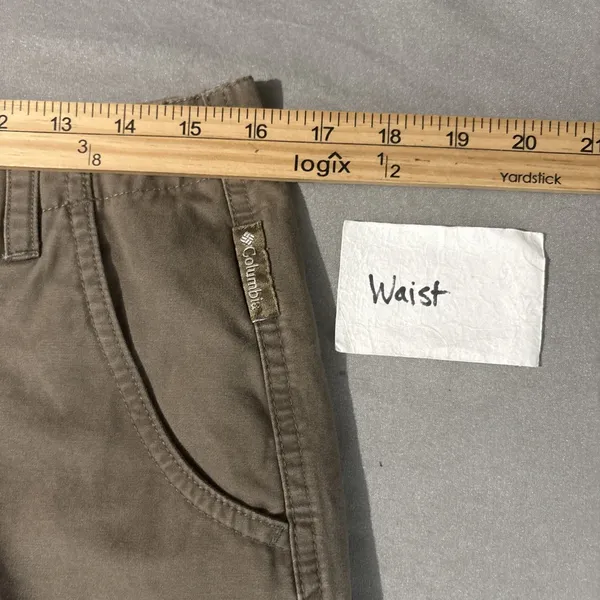 Columbia Canvas Shorts Womens Size 10 Khaki Brown Hiking Gorpcore Granola Girl - Image 6