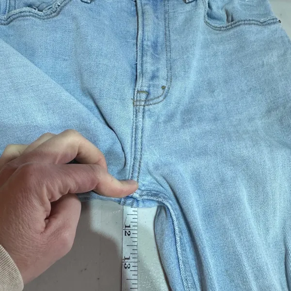 Abercrombie & Fitch Ultra High Rise Ankle Straight Jeans Distressed Size 25‎ - Image 12