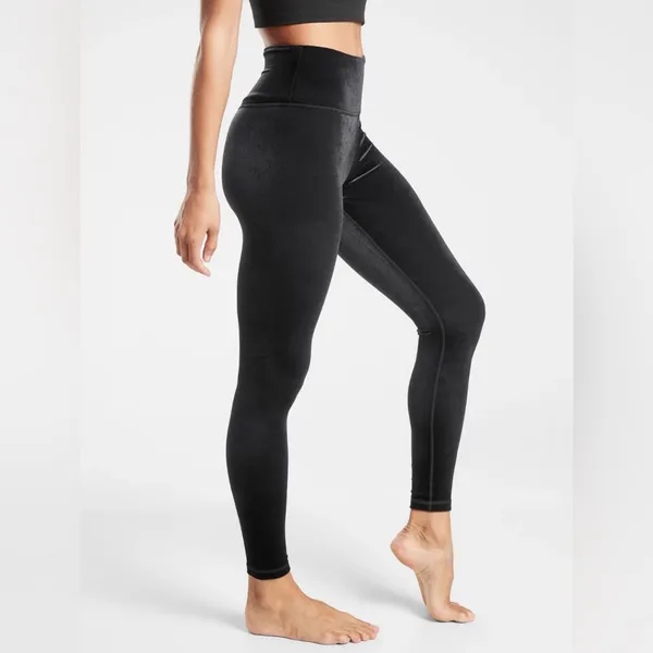 Athleta Elation velvet tight leggings SZ:XL - Image 3