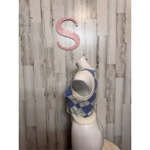 Hollister Argyle Cream with Blue Diamond - Image 5