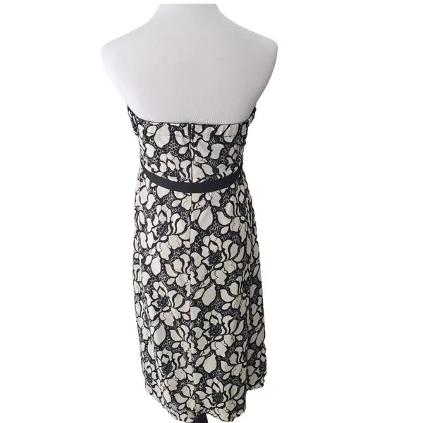 Motherhood Maternity‎ Strapless Dress Lace Floral Black/White Size Small - Image 5