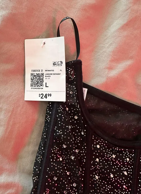 Forever 21 Rhinestone Underbust Corset Top - Image 5