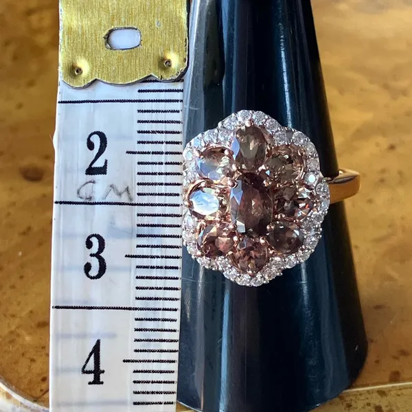 Color Changing Garnet Moissanite Sterling Silver Ring Size 9 Brown - Image 9
