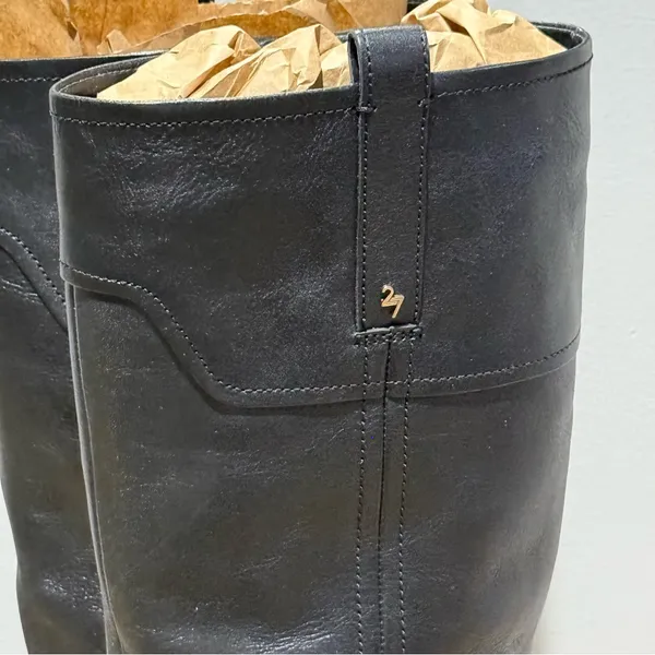 NEW Naturalizer 27‎ Edit Ennis Black Leather Knee-High Boots Size 8.5 - Image 4