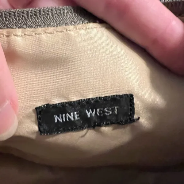 Nine West Small Purse Shoulder Bag single strap black gray - Image 10
