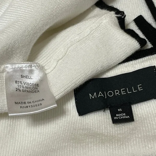 Majorelle Women's White Short Sleeve Cardigan Crop Top 2 Piece Set Size XS - Image 7