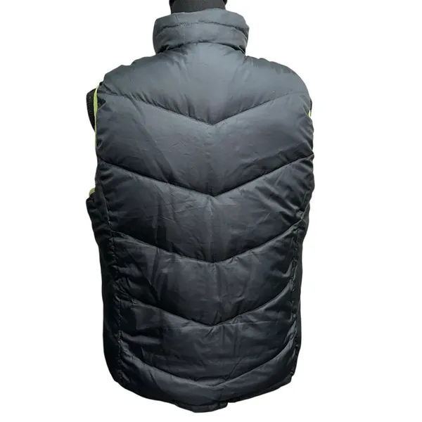 LL Bean Women M Quilted Reversible Goose Down Cold Weather Green Puffer Vest‎ - Image 3