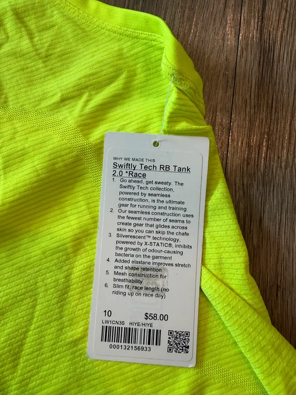 Swiftly Rib Lululemon Tech Tank 2.0 Race - Image 2