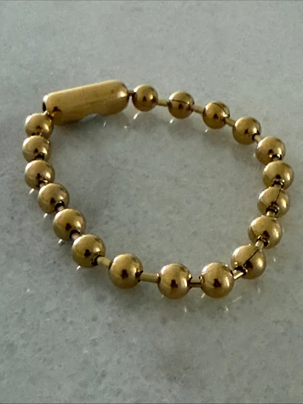 Plunder Gold Beaded Ball Link Bracelet - Women's Fashion Jewelry New Size 8 - Image 4