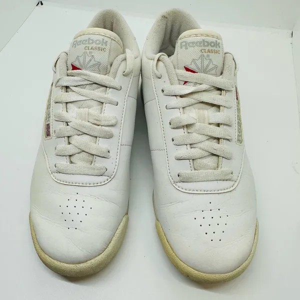 Reebok Women’s White Classic Lace Up Athletic Tennis Shoes Size 6.5 - Image 8