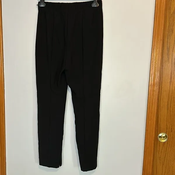 Anthropologie Black Pintuck Ankle Zip Leggings Slim Pants‎ Small NWT - Image 5