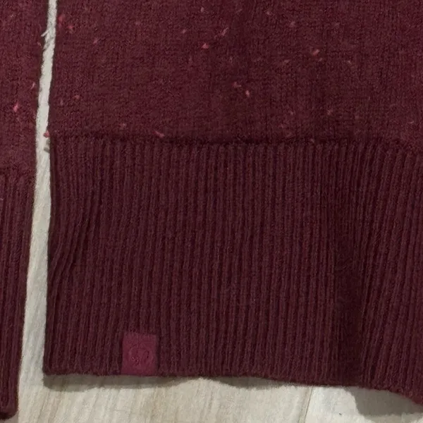 Lululemon Ombre Knit Textured Turtleneck Red Merlot Carnation Red Women’s 8 - Image 4