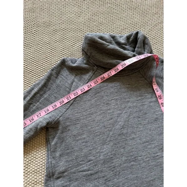LULULEMON Women's Make a Move Funnel Neck Pullover Sweatshirt Gray Size 6 - Image 8