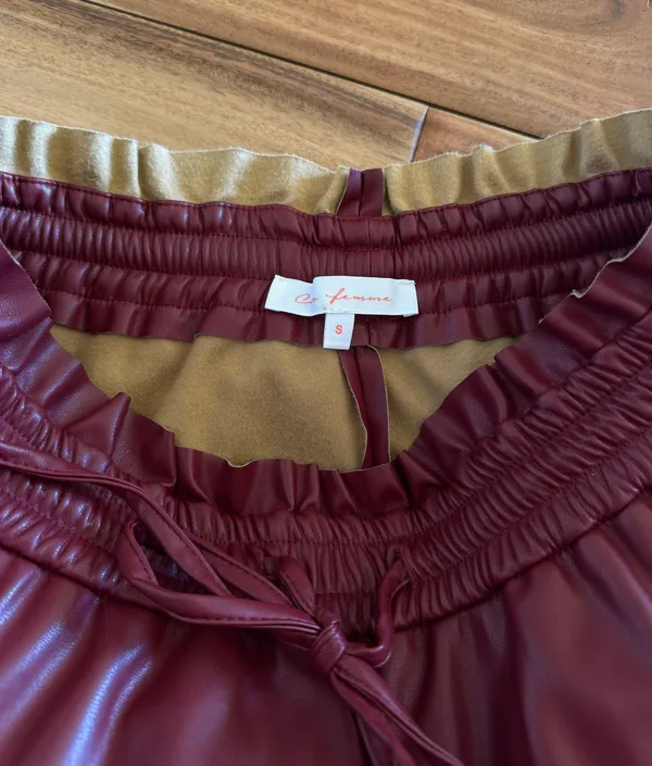 Ces Femme Leather Shorts - Image 2