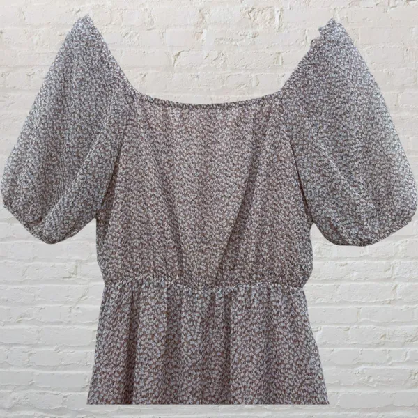 Sienna Sky Cottagecore Romantic Dusty Pink Floral Puff Sleeve Summer Dress M Boho Whimsical - Image 5