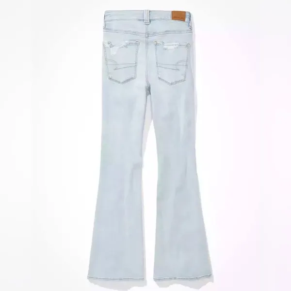 American Eagle Super Hi Rise Flare Jean in Blue Mist Next Level Stretch 16R NWT - Image 7