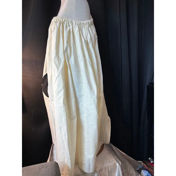 Vintage Handmade 50s Style Poodle Skirt Off White Record Music Note Costume - Image 3
