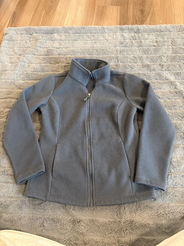 32 Degrees Heat Gray Fleece Zip Jacket XS Women’s Lightweight - Image 4