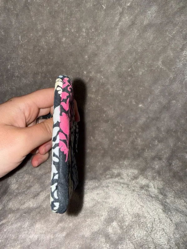 Vera Bradley Zip ID Case with Key Ring in Floral Pattern - Image 2