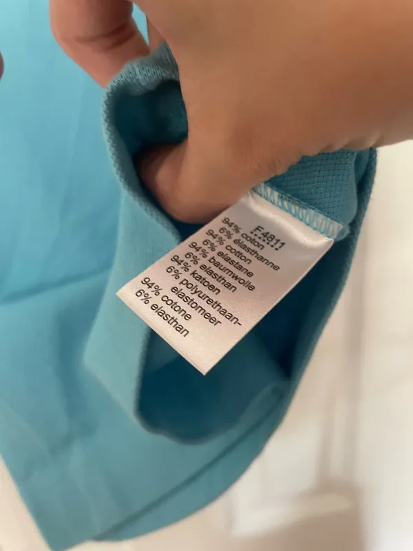 Y2K Lacoste Baby Blue Polo - Image 3