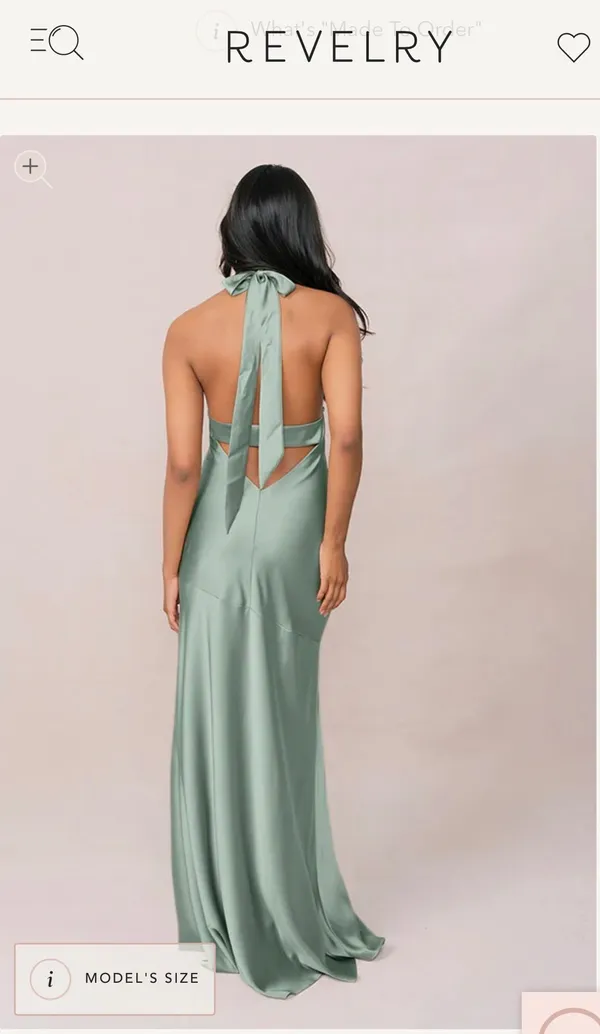 Bridesmaid Dress NEVER WORN Green Size 4 - Image 2