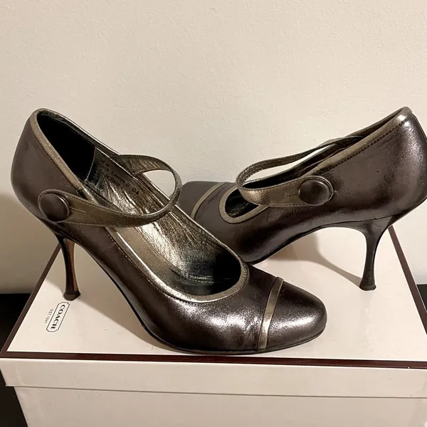 Coach Metallic Lauryn MaryJane Heels - Image 7