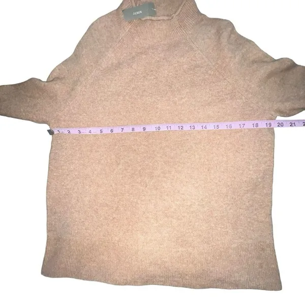 J. Crew Rollneck Sweater Supersoft‎ Yarn Wool Alpaca Blend Small New Brown Hole - Image 6