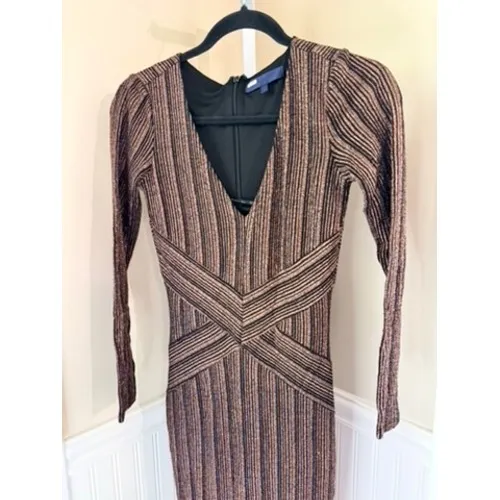 Rachel Rachel Roy Copper Quinn Metallic‎ Bodycon Dress Size Small - Image 12