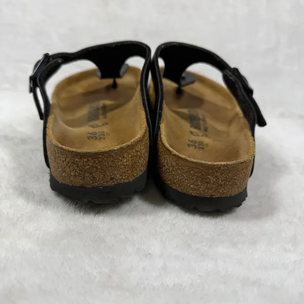 Birkenstock Gizeh Black Birko-Flor Thong Sandals Womens‎ 36 L5 Made in Germany - Image 5
