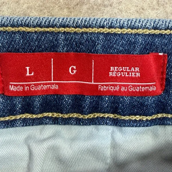 Spanx Womens Large Quiet Luxury Blue Boho Retro Wide Leg Denim Jeans Casual Chic - Image 4