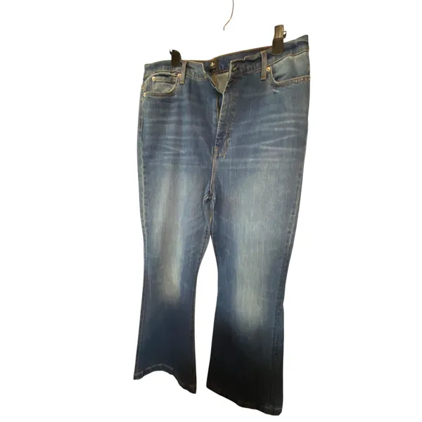 7 For All Mankind Women's Size 34 Ultra High Rise Dojo Jeans Flare Denim NWT - Image 3