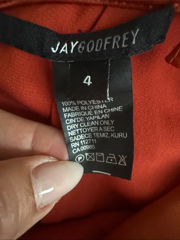 Jay Godfrey Prime Asymmetric Spaghetti Strap Satin Wrap Dress | Size 4 - Image 12