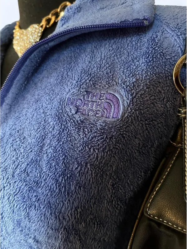 The North Face Gorpcore Outdoor Blue Fleece Zip Up Jacket Size Medium 💙 - Image 2