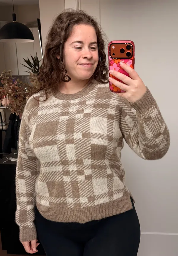Madewell plaid sweater  - Image 3