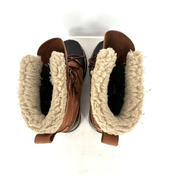 Sorel Caribou Waterproof Snow Boots Women's 8 Brown Leather Winter Boots - Image 4