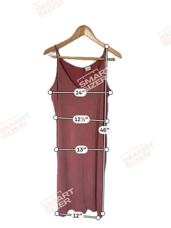 a new day Mauve Slip Midi Dress with V-Neck - Image 2